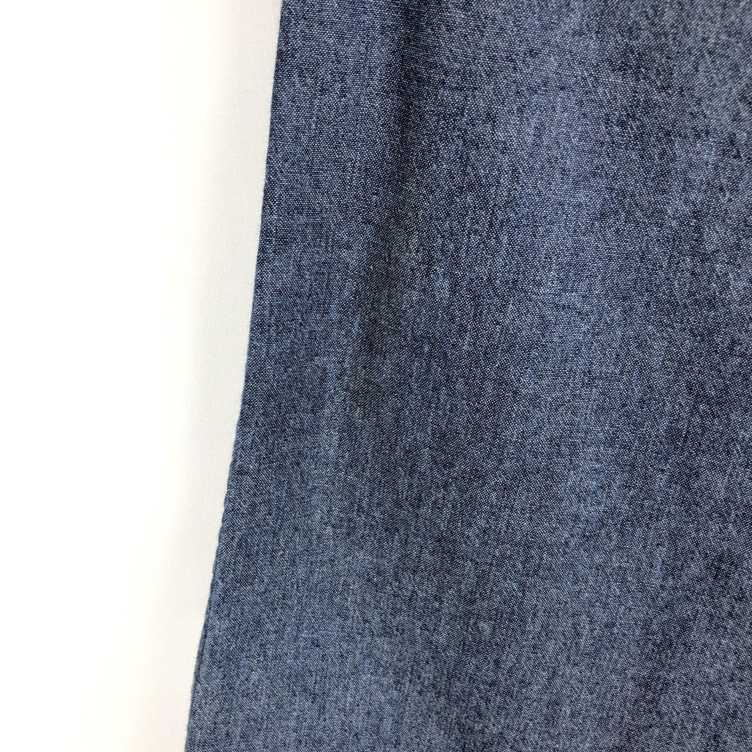 90s-00'S GAP (Old GAP) Long-Sleeve Button-Down Shirt, Men's Size L (Equivalent), Vintage cotton navy blue type Vintage Second Hand