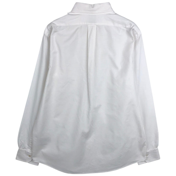 Brooks Brothers Est.1818 Short-Sleeve Button-Down Shirt, Made in USA, Men's Size M (approx.) cotton white type Vintage Second Hand