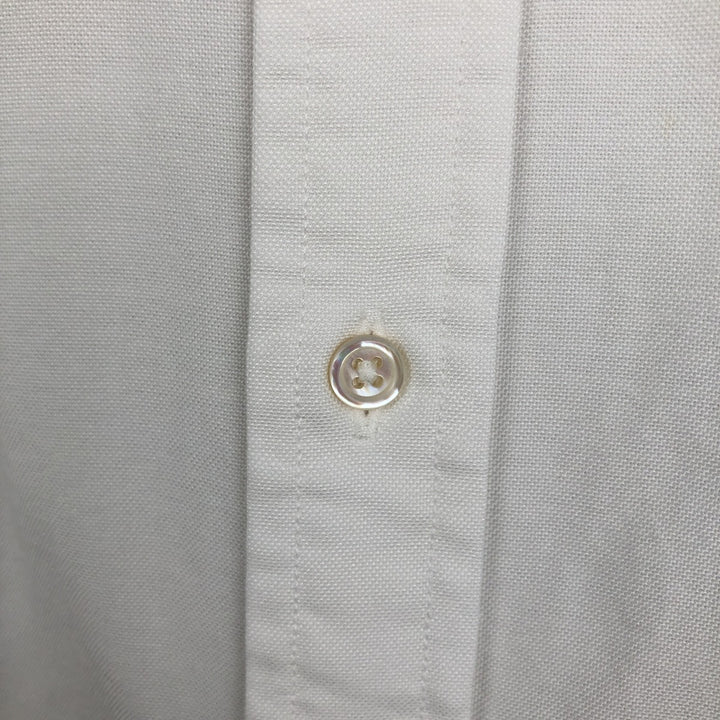 Brooks Brothers Est.1818 Short-Sleeve Button-Down Shirt, Made in USA, Men's Size M (approx.) cotton white type Vintage Second Hand