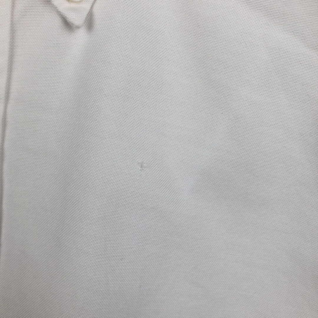 Brooks Brothers Est.1818 Short-Sleeve Button-Down Shirt, Made in USA, Men's Size M (approx.) cotton white type Vintage Second Hand