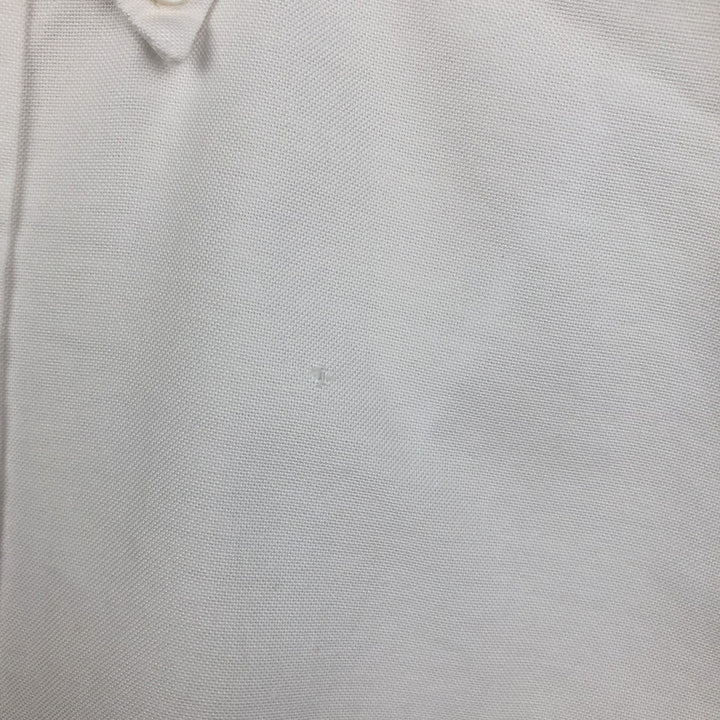 Brooks Brothers Est.1818 Short-Sleeve Button-Down Shirt, Made in USA, Men's Size M (approx.) cotton white type Vintage Second Hand