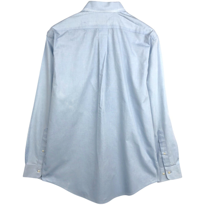 Brooks Brothers 1818 Madison Long-Sleeve Cotton Shirt, Men's Size M (approx.) cotton Blue type light blue Vintage Second Hand