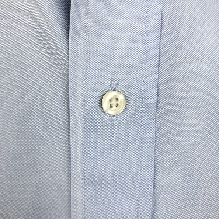 Brooks Brothers 1818 Madison Long-Sleeve Cotton Shirt, Men's Size M (approx.) cotton Blue type light blue Vintage Second Hand