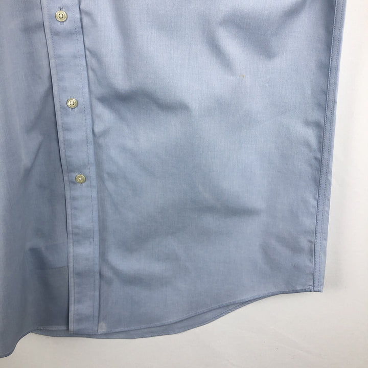 Brooks Brothers 1818 Madison Long-Sleeve Cotton Shirt, Men's Size M (approx.) cotton Blue type light blue Vintage Second Hand