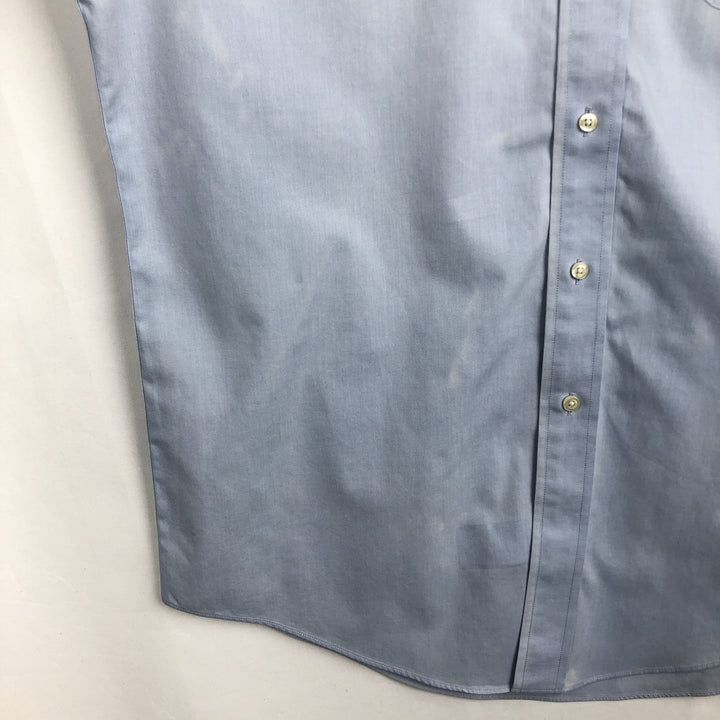 Brooks Brothers 1818 Madison Long-Sleeve Cotton Shirt, Men's Size M (approx.) cotton Blue type light blue Vintage Second Hand