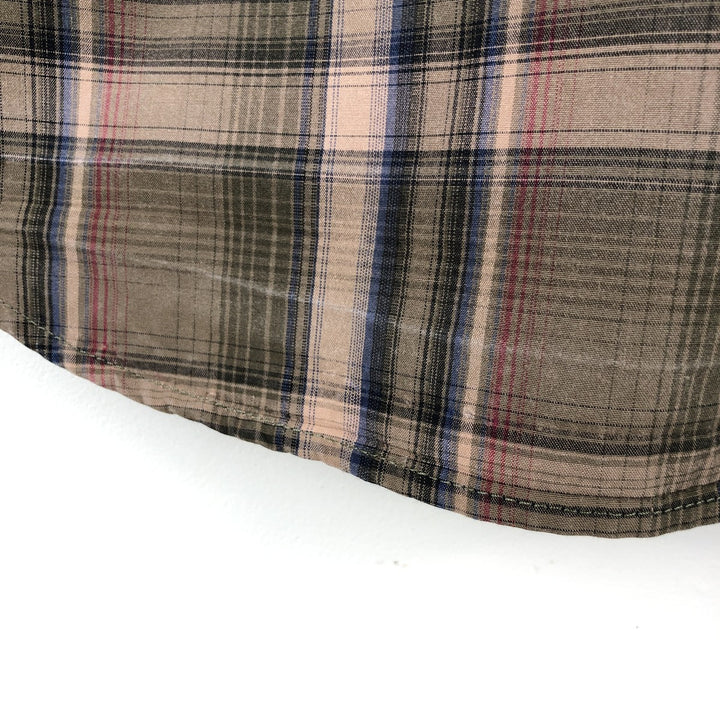 Carhartt Relaxed Fit Check Pattern Long Sleeve Button Down Work Shirt, Men's XL cotton Beige type Vintage Second Hand