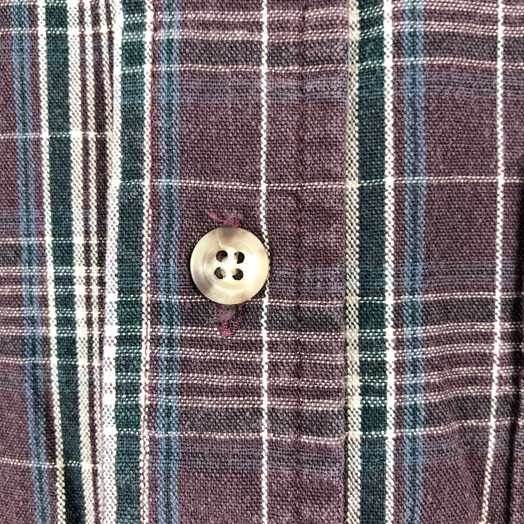 Carhartt Rugged Outdoor Wear Check Pattern Long Sleeve Button-Down Work Shirt, Men's XXL (approx.) unclear purple type Vintage Second Hand