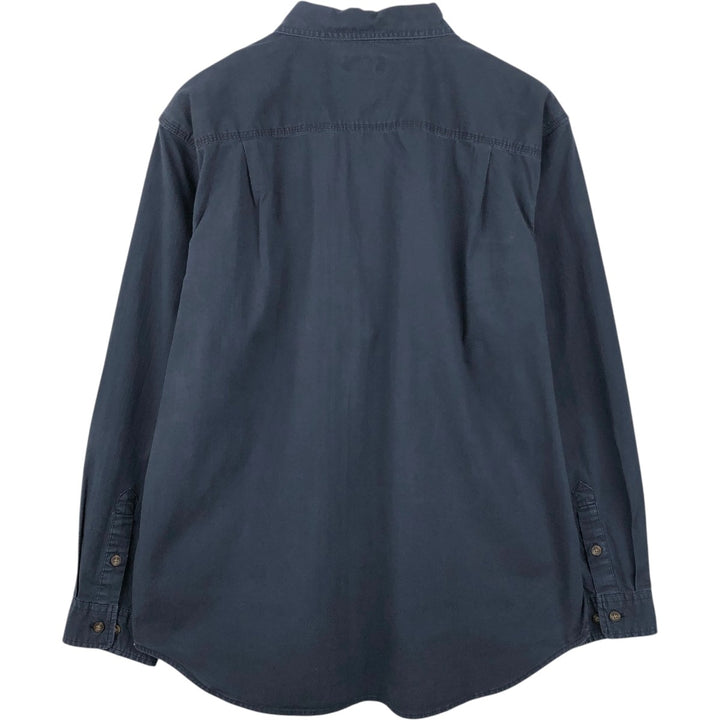 Carhartt Relaxed Fit Long Sleeve Button Down Work Shirt, Men's XL cotton black type Vintage Second Hand