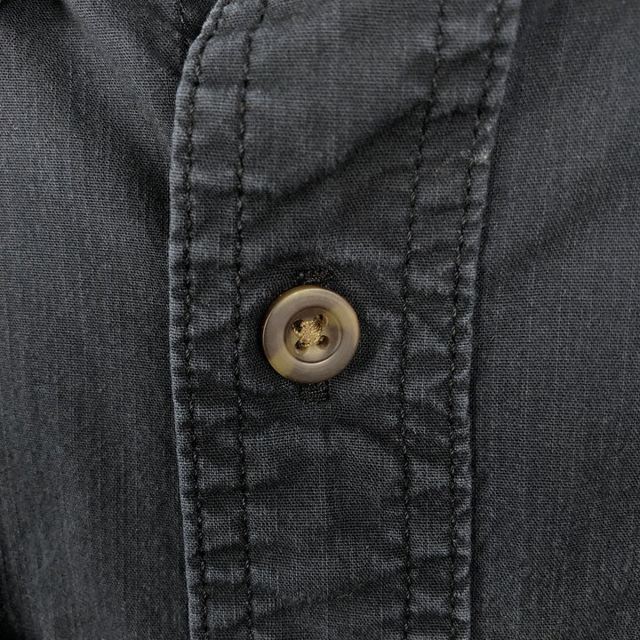 Carhartt Relaxed Fit Long Sleeve Button Down Work Shirt, Men's XL cotton black type Vintage Second Hand