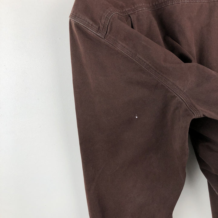 Carhartt ORIGINAL FIT long sleeve button-down work shirt, men's XL size cotton brown type Vintage Second Hand