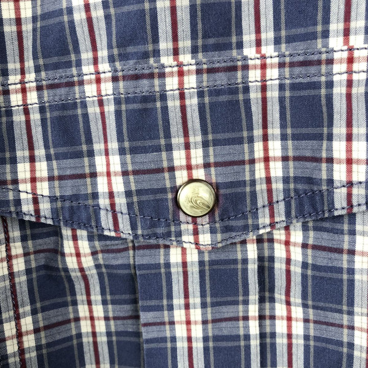 Carhartt Relaxed Fit Check Pattern Long-Sleeve Work Shirt, Men's XXL (approx.) cotton blue type Vintage Second Hand