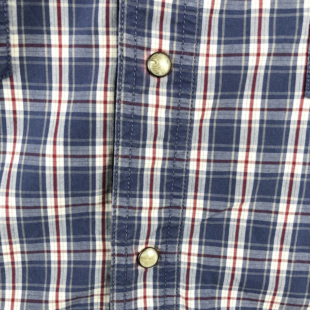 Carhartt Relaxed Fit Check Pattern Long-Sleeve Work Shirt, Men's XXL (approx.) cotton blue type Vintage Second Hand