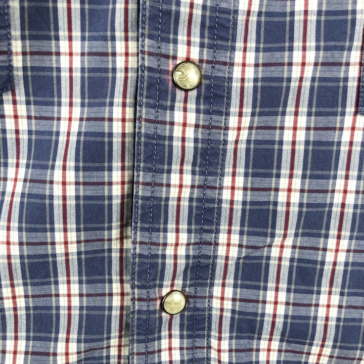 Carhartt Relaxed Fit Check Pattern Long-Sleeve Work Shirt, Men's XXL (approx.) cotton blue type Vintage Second Hand