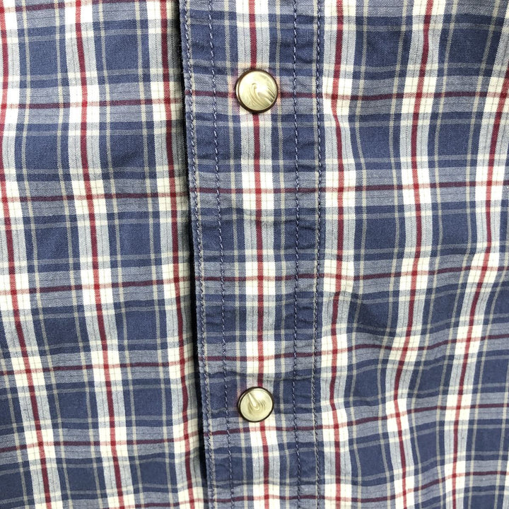 Carhartt Relaxed Fit Check Pattern Long-Sleeve Work Shirt, Men's XXL (approx.) cotton blue type Vintage Second Hand