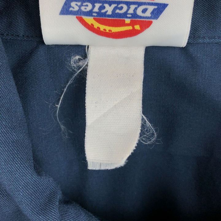 90'S Dickies Long-Sleeve Work Shirt, Boxy Shirt, Men's Size XL (Equivalent), Vintage unclear navy blue type Vintage Second Hand
