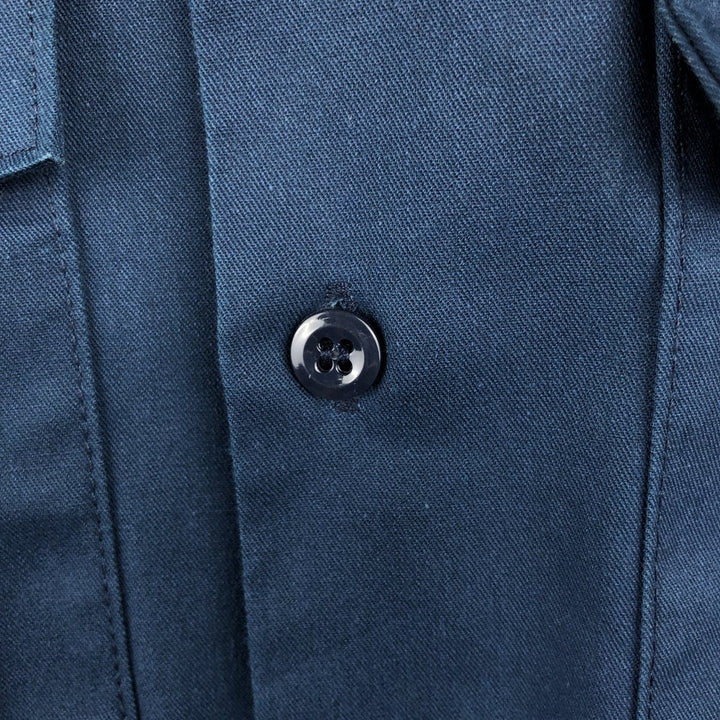 90'S Dickies Long-Sleeve Work Shirt, Boxy Shirt, Men's Size XL (Equivalent), Vintage unclear navy blue type Vintage Second Hand