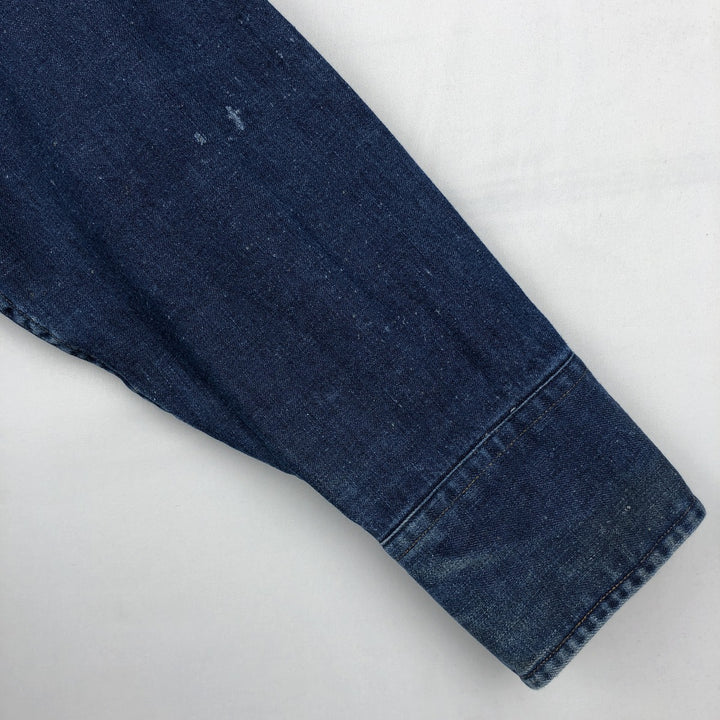 80s-90'S Carhartt Long-Sleeve Denim Western Shirt, Men's Size XL (Vintage) unclear blue type Vintage Second Hand
