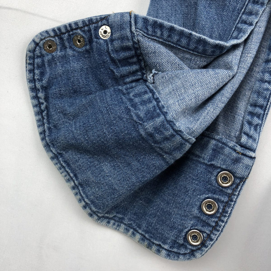 70s-80'S Levi's 60649-1117 Orange Tab Long-Sleeve Denim Western Shirt, Made in USA, Men's Size M (Equivalent), Vintage cotton blue type Vintage Second Hand