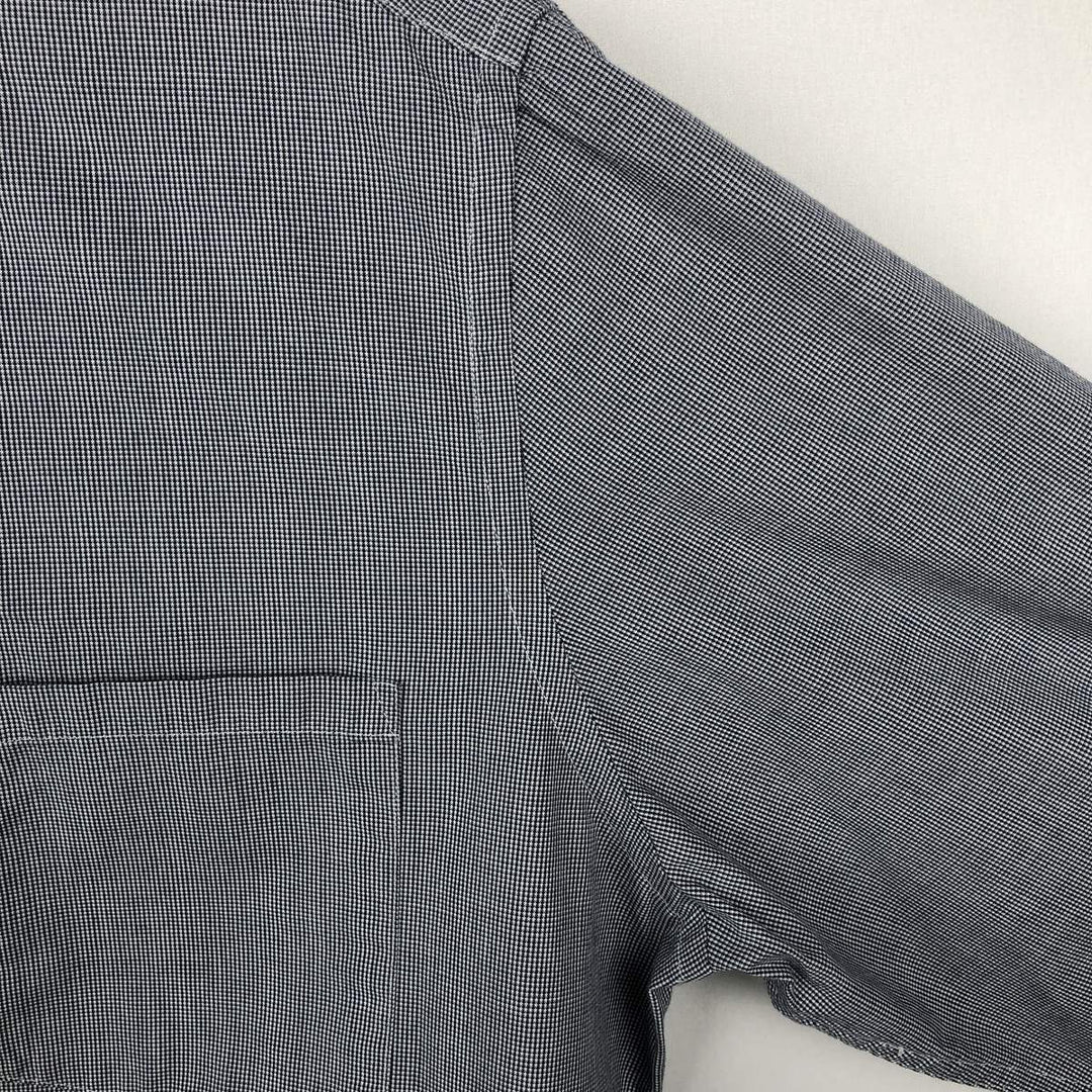 Banana Republic Long-Sleeve Cotton Check Shirt, Men's Size L (approx.) cotton blue type Vintage Second Hand