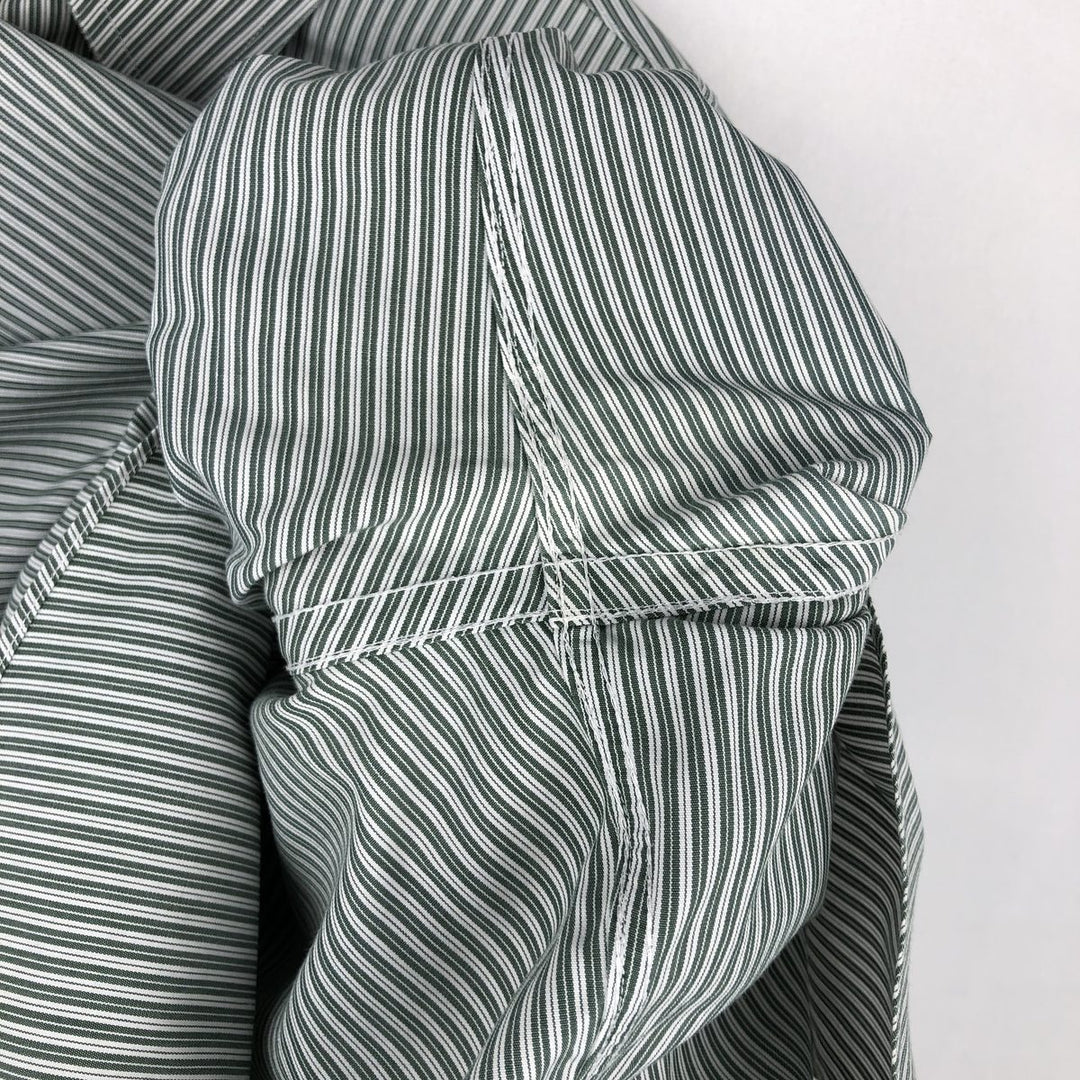 Brooks Brothers Est. 1818 Multi-Stripe Long Sleeve Button-Down Striped Shirt, Men's Size Medium cotton Green type dark green Vintage Second Hand