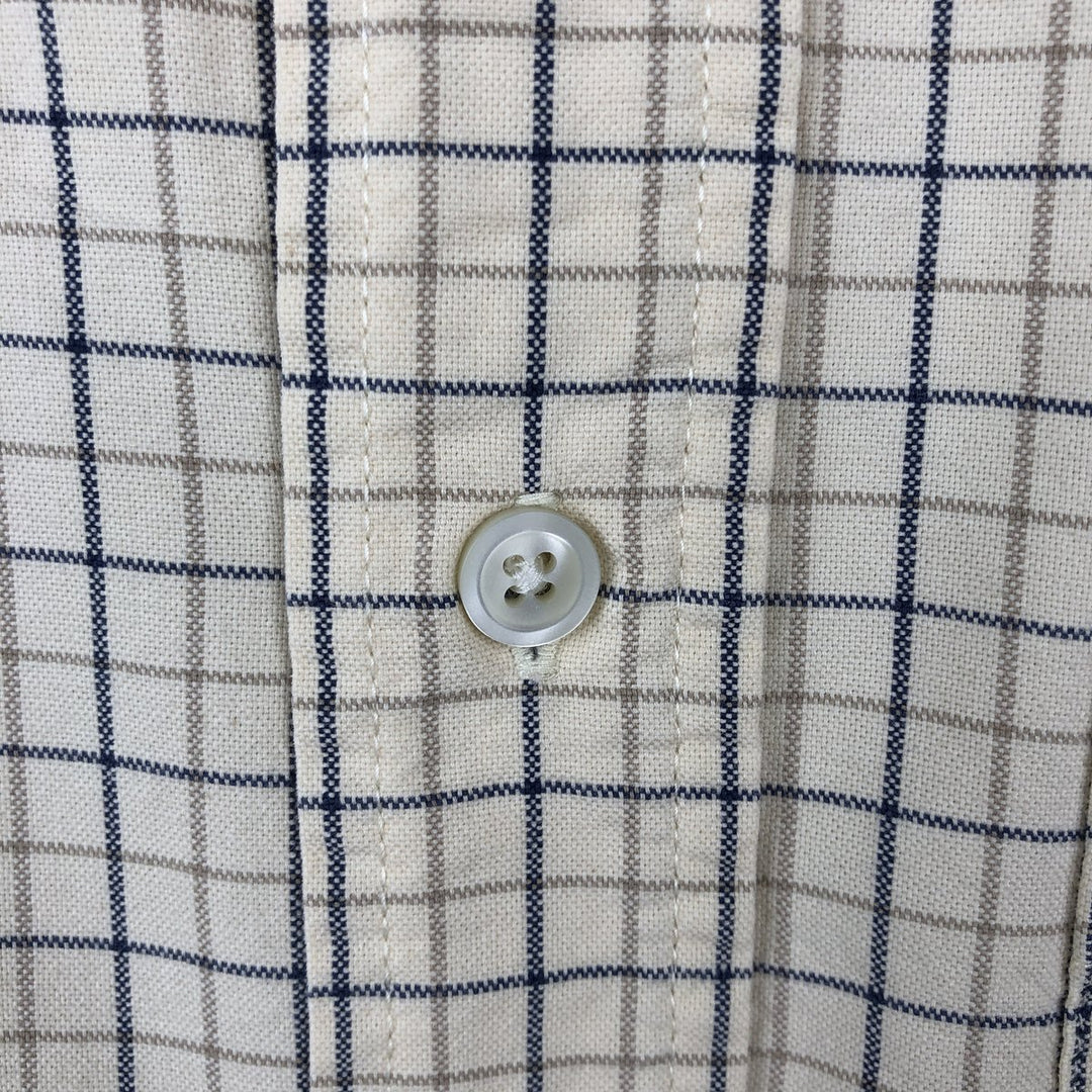 GAP Old GAP The Big Oxford Long Sleeve Button-Down Check Shirt Men's Size M (Equivalent) Vintage cotton lemon yellow Vintage Second Hand