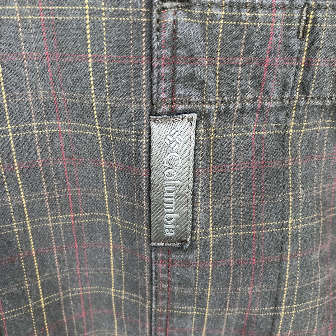 2000'S Columbia Long-Sleeve Button-Down Check Shirt, Men's Size XL (approx.) cotton brown type Vintage Second Hand