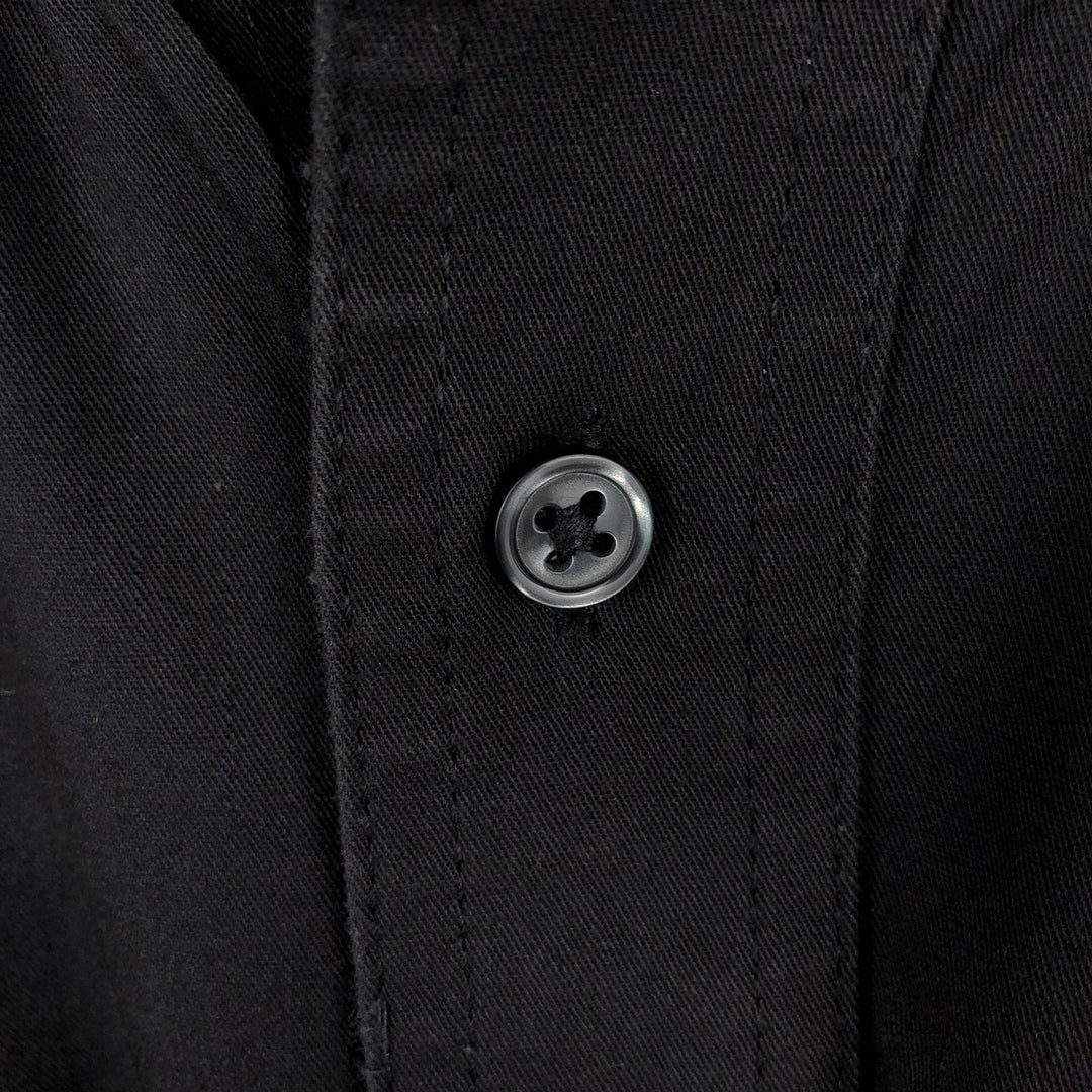 Wrangler long-sleeved button-down shirt, men's size M (approx.) cotton black type Vintage Second Hand