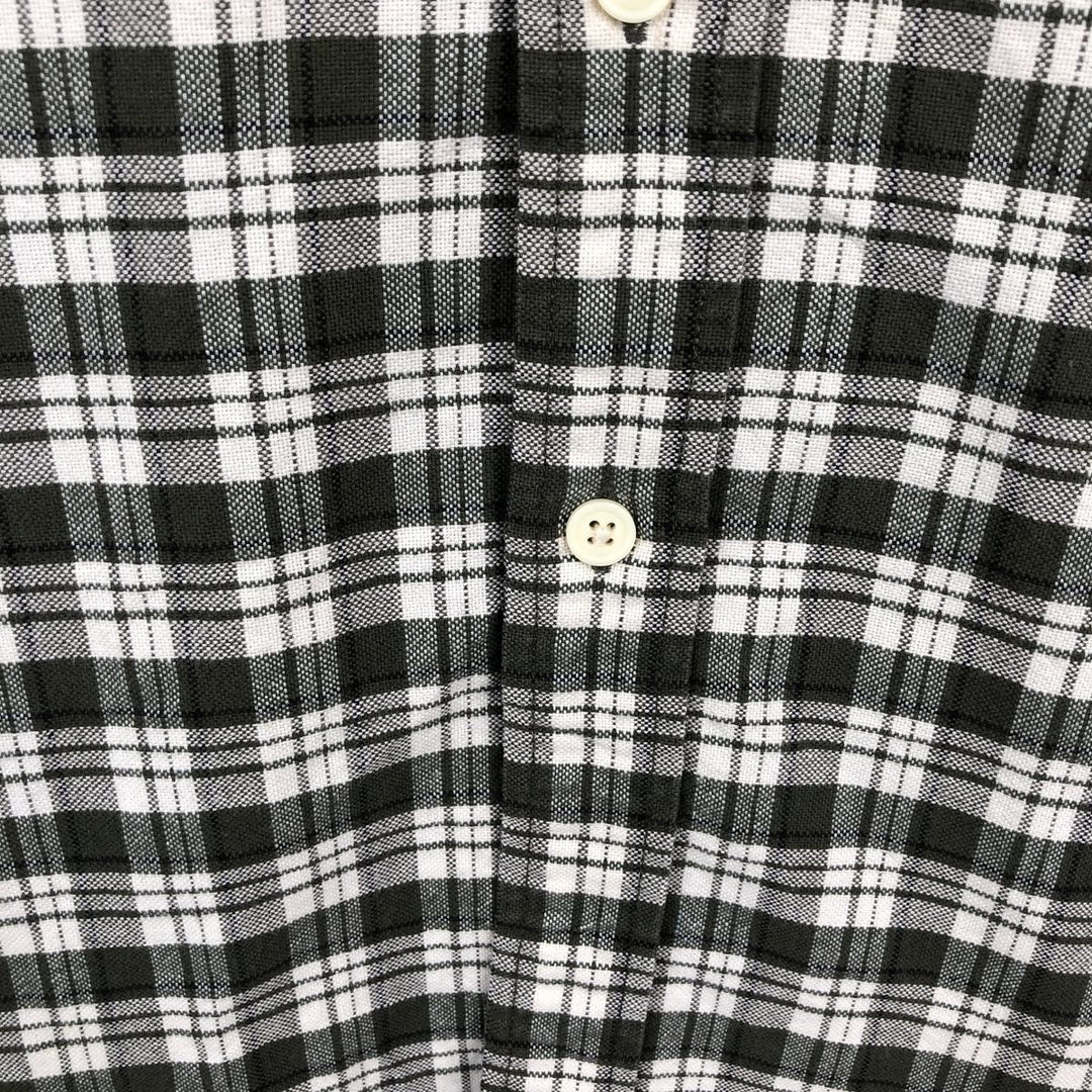 Eddie Bauer Long Sleeve Cotton Check Shirt, Men's XL cotton Khaki type Vintage Second Hand