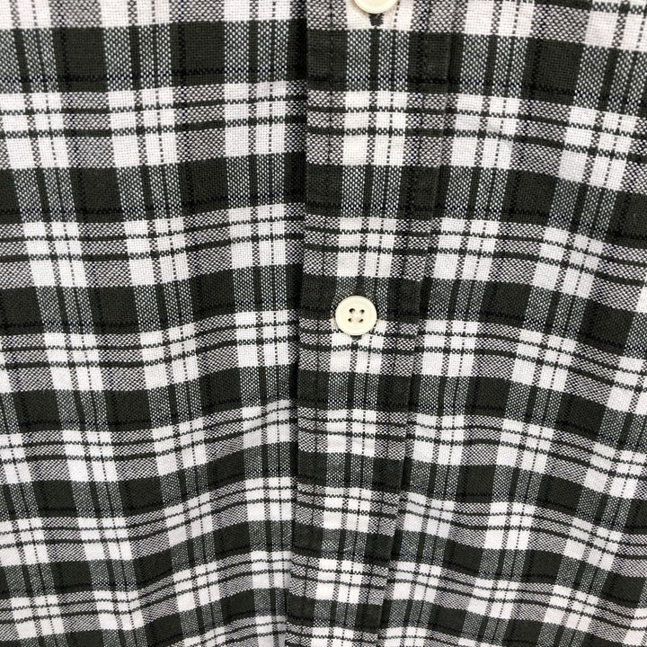 Eddie Bauer Long Sleeve Cotton Check Shirt, Men's XL cotton Khaki type Vintage Second Hand