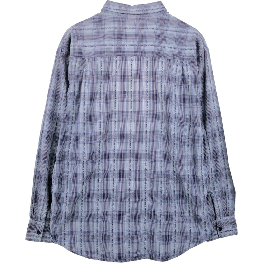 Levi's RED TAB Long-Sleeve Check Shirt, Men's Size M (approx.) unclear gray type Vintage Second Hand