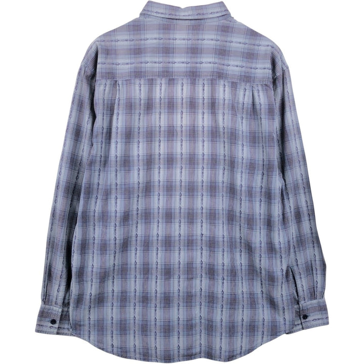 Levi's RED TAB Long-Sleeve Check Shirt, Men's Size M (approx.) unclear gray type Vintage Second Hand