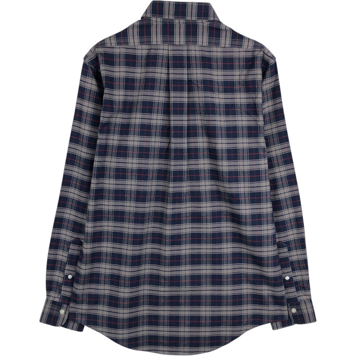 Brooks Brothers Est.1818 REGENT Long Sleeve Button-Down Check Shirt, Men's Size M Supima Cotton black type Vintage Second Hand