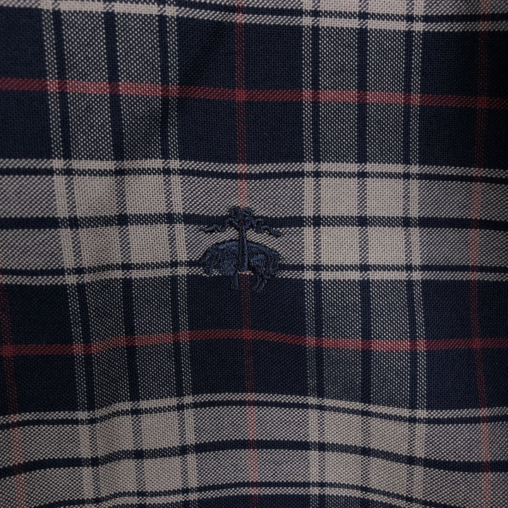 Brooks Brothers Est.1818 REGENT Long Sleeve Button-Down Check Shirt, Men's Size M Supima Cotton black type Vintage Second Hand