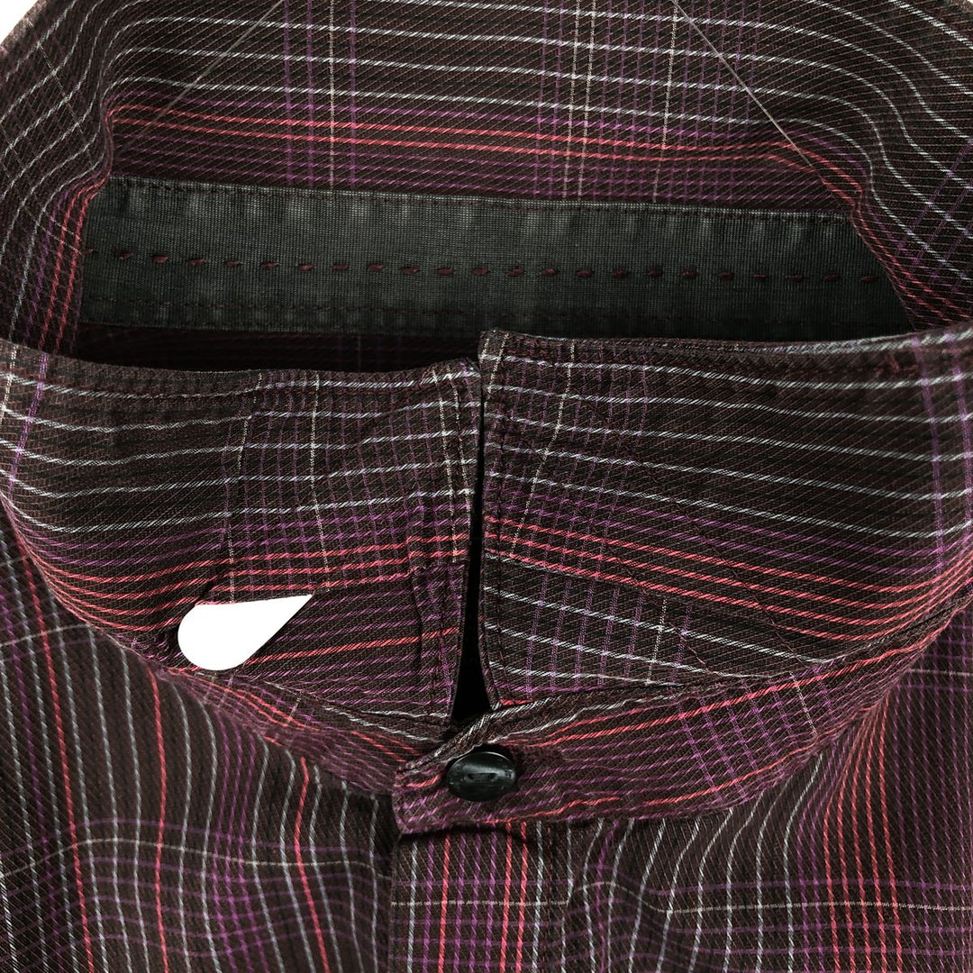 90s-00'S Vintage Calvin Klein Long Sleeve Cotton Check Shirt, Men's Size L cotton purple type Vintage Second Hand