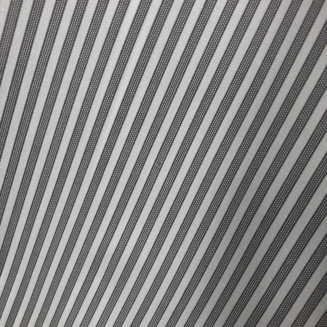 Brooks Brothers Est.1818 Wide Collar Long Sleeve Cotton Striped Shirt Men's Size L Supima Cotton white type Vintage Second Hand