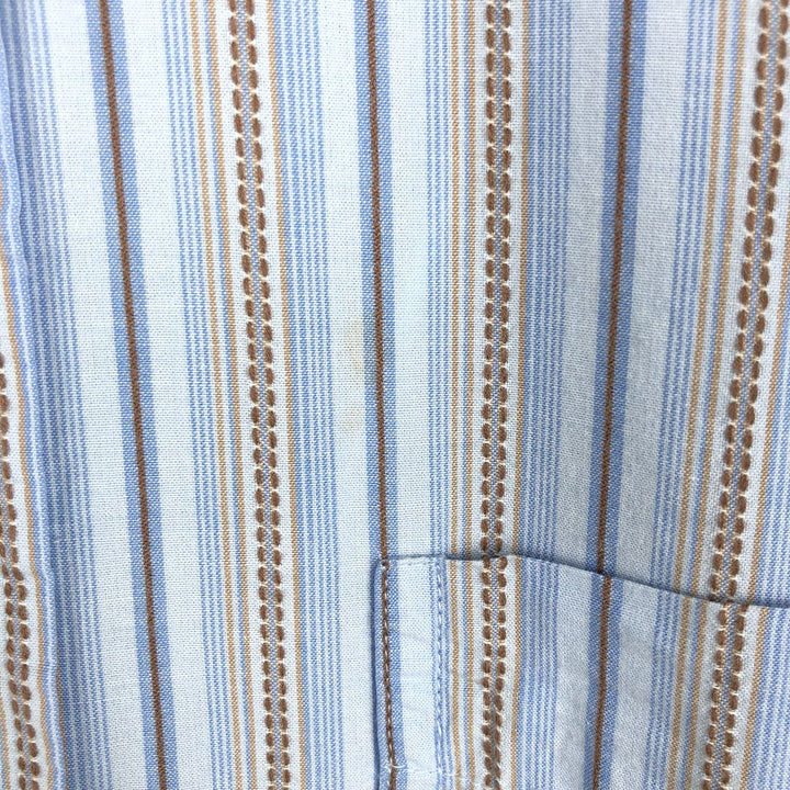 2000'S GAP CLASSIC FIT Long-Sleeve Cotton Stripe Shirt, Men's Size L (approx.) cotton Blue type light blue Vintage Second Hand