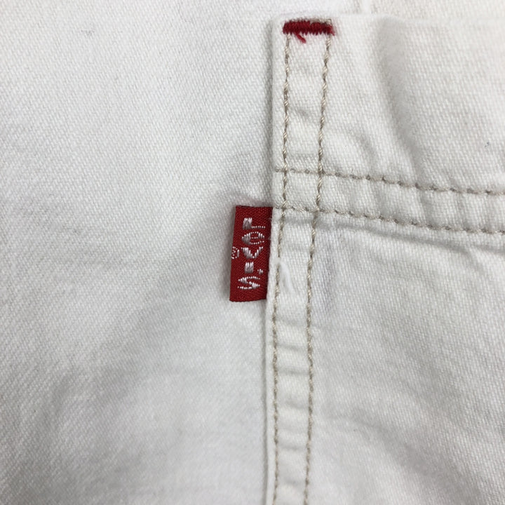 90s-00'S Levi's RED TAB Long-Sleeve White Denim Shirt, Men's Size XL (approx.) cotton white type Vintage Second Hand