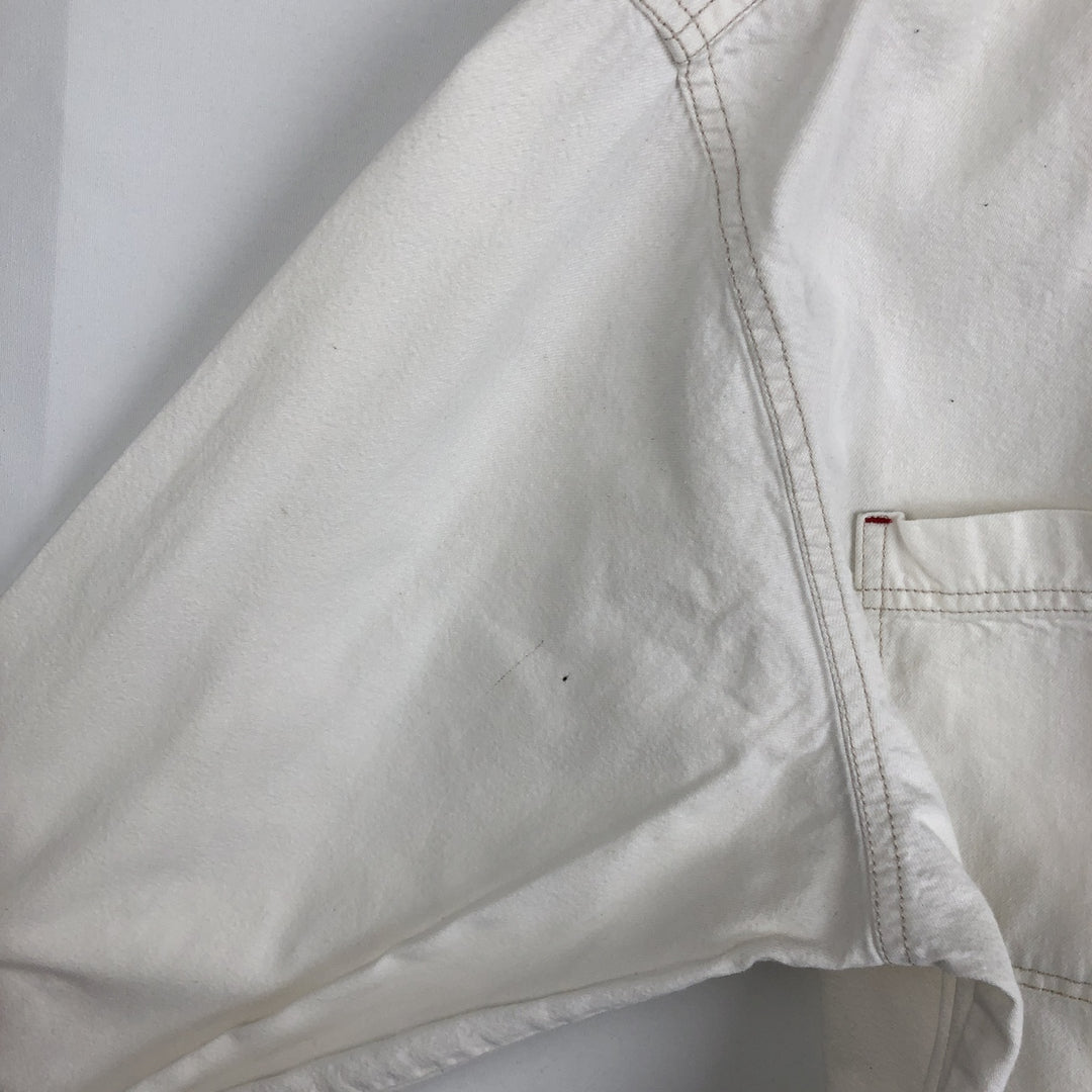 90s-00'S Levi's RED TAB Long-Sleeve White Denim Shirt, Men's Size XL (approx.) cotton white type Vintage Second Hand