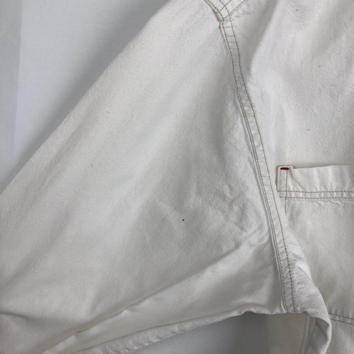 90s-00'S Levi's RED TAB Long-Sleeve White Denim Shirt, Men's Size XL (approx.) cotton white type Vintage Second Hand