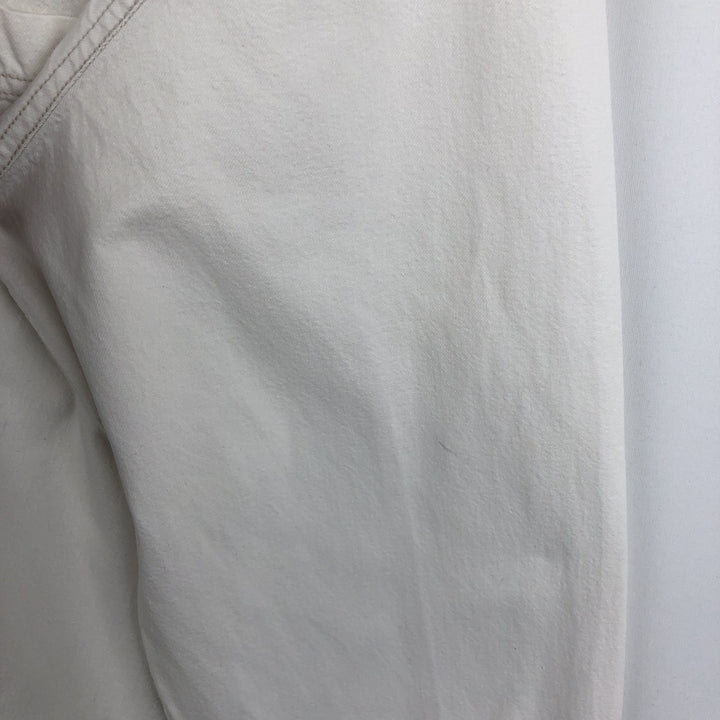 90s-00'S Levi's RED TAB Long-Sleeve White Denim Shirt, Men's Size XL (approx.) cotton white type Vintage Second Hand