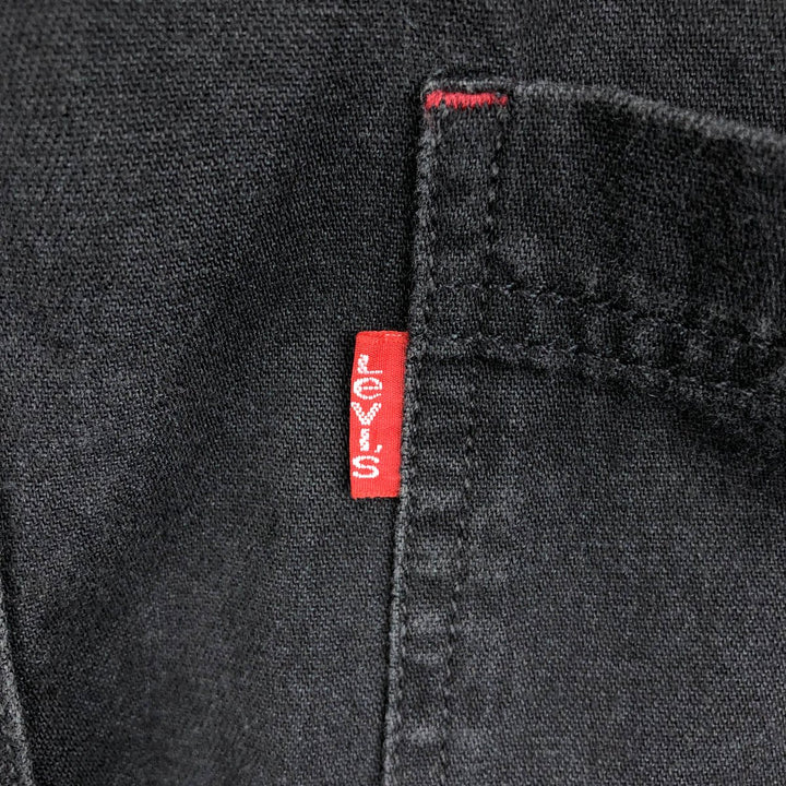 Levi's 60560-1361 Long-Sleeve Black Denim Shirt, Men's Size M (approx.) cotton black type Vintage Second Hand