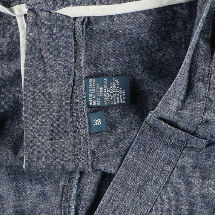 Ralph Lauren POLO by Ralph Lauren PROSPECT SHORT Chambray Cotton Shorts (Men's size W39 equivalent) cotton blue type Vintage Second Hand