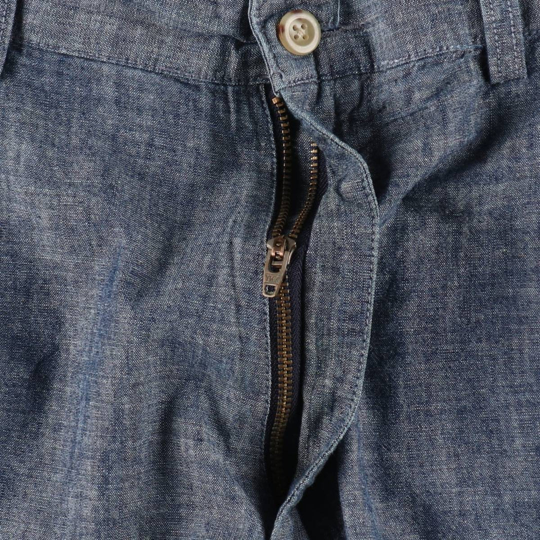 Ralph Lauren POLO by Ralph Lauren PROSPECT SHORT Chambray Cotton Shorts (Men's size W39 equivalent) cotton blue type Vintage Second Hand