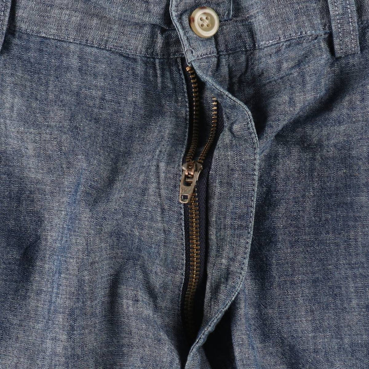 Ralph Lauren POLO by Ralph Lauren PROSPECT SHORT Chambray Cotton Shorts (Men's size W39 equivalent) cotton blue type Vintage Second Hand