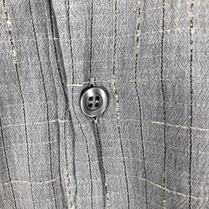 KOLTE Check Pattern Long-Sleeve Cotton Check Shirt, Made in Italy, Men's Size M (approx.) cotton gray type Vintage Second Hand
