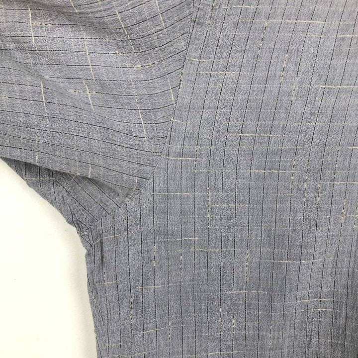 KOLTE Check Pattern Long-Sleeve Cotton Check Shirt, Made in Italy, Men's Size M (approx.) cotton gray type Vintage Second Hand