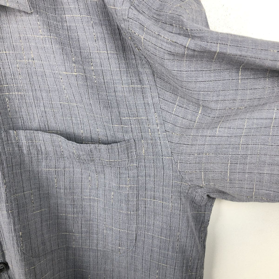 KOLTE Check Pattern Long-Sleeve Cotton Check Shirt, Made in Italy, Men's Size M (approx.) cotton gray type Vintage Second Hand