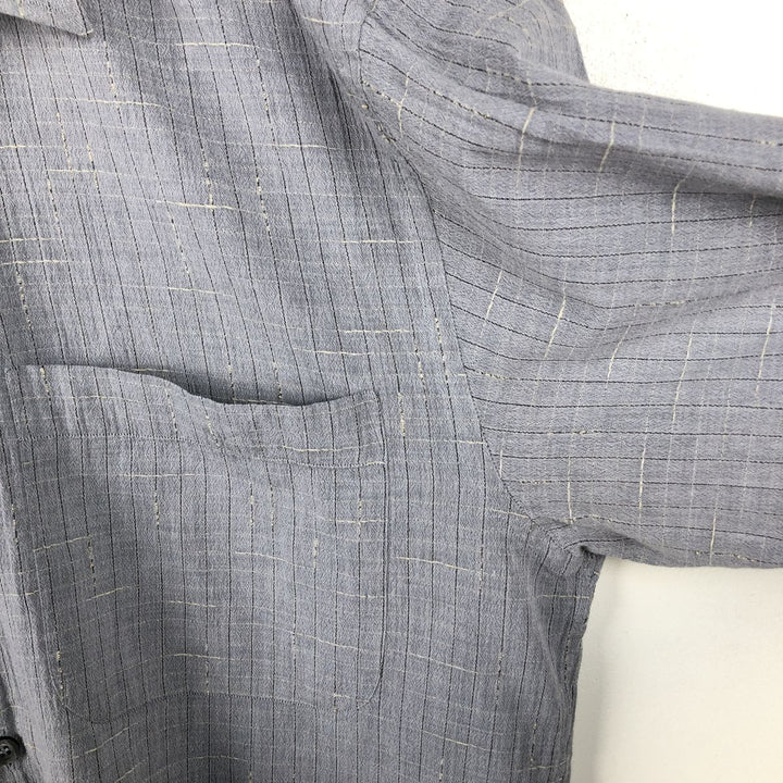 KOLTE Check Pattern Long-Sleeve Cotton Check Shirt, Made in Italy, Men's Size M (approx.) cotton gray type Vintage Second Hand