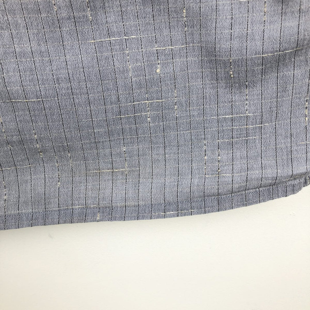 KOLTE Check Pattern Long-Sleeve Cotton Check Shirt, Made in Italy, Men's Size M (approx.) cotton gray type Vintage Second Hand