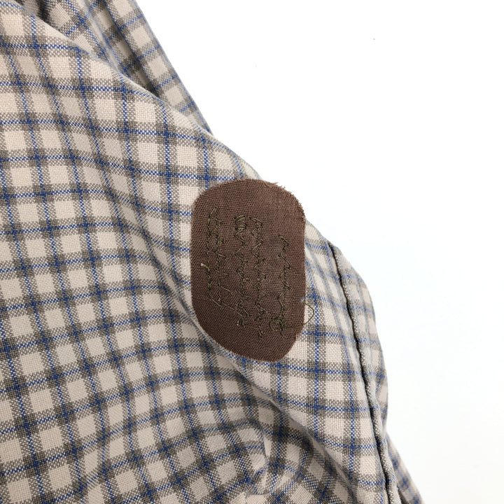Columbia Long-Sleeve Button-Down Check Shirt, Men's Size M (approx.) cotton Beige type Vintage Second Hand